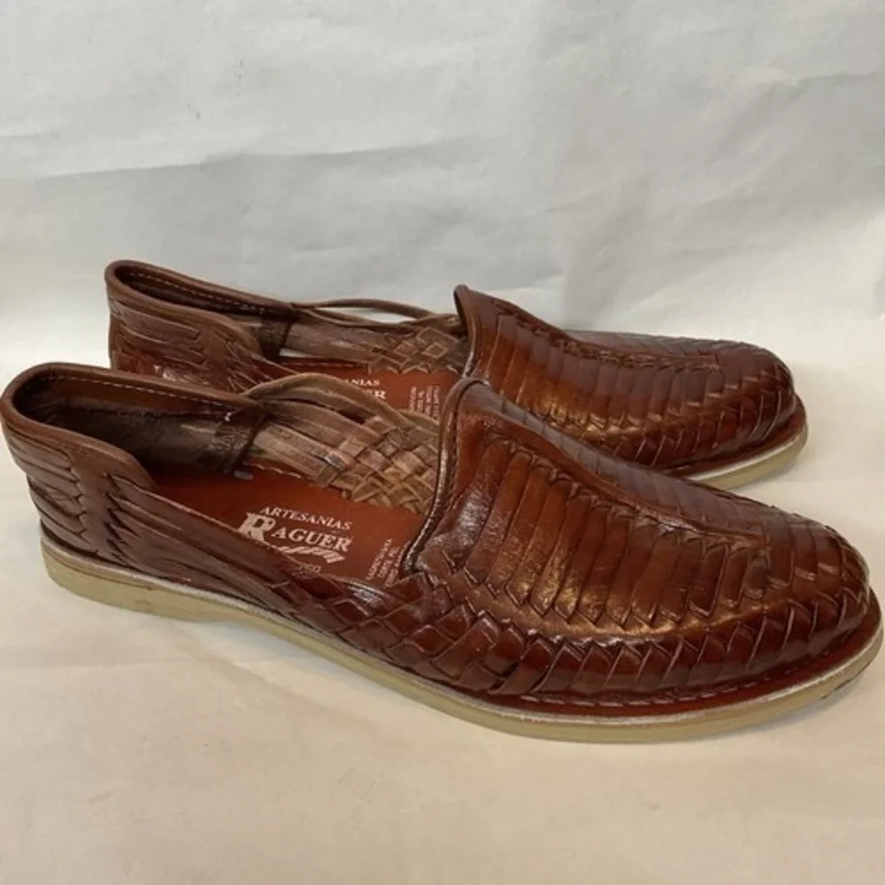 NWOB Raguer Brown Hand Crafted Authentic Mexican Huarache Sandals Men 11 Mexico